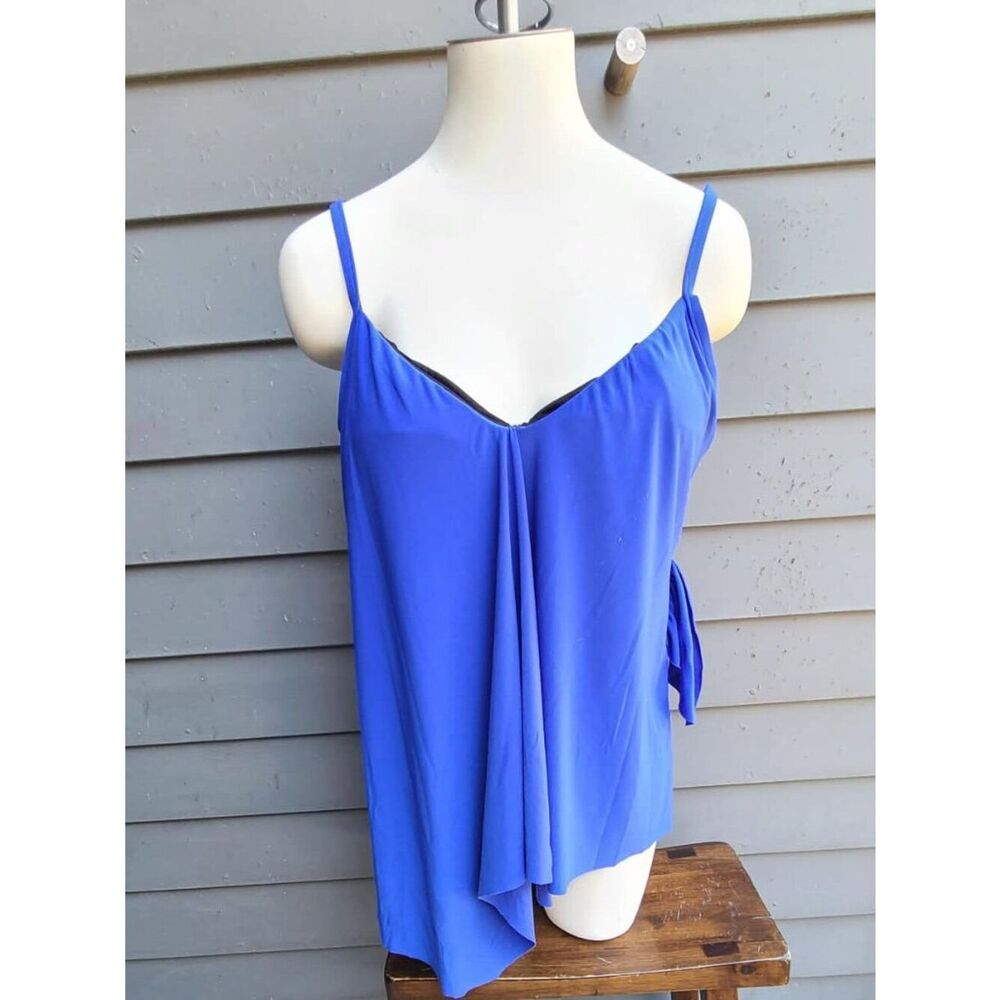 Magicsuit Blue Swim Top size 14